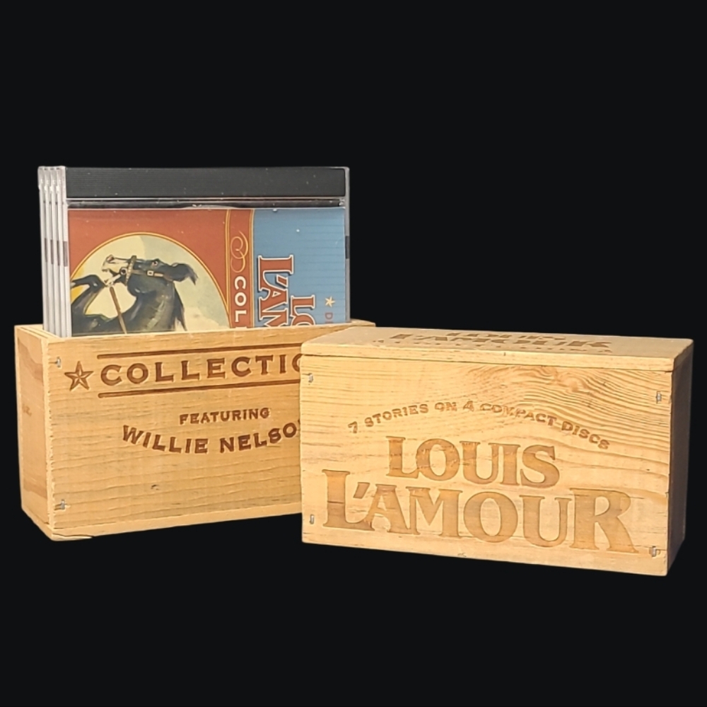 Louis L'Amour 4 Disc CD Collection Box Set Featuring Willie Nelson